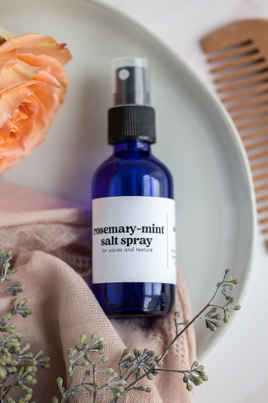 Rosemary Mint Sea Salt Spray- Texture Spray - Blessings Grow Meadows -