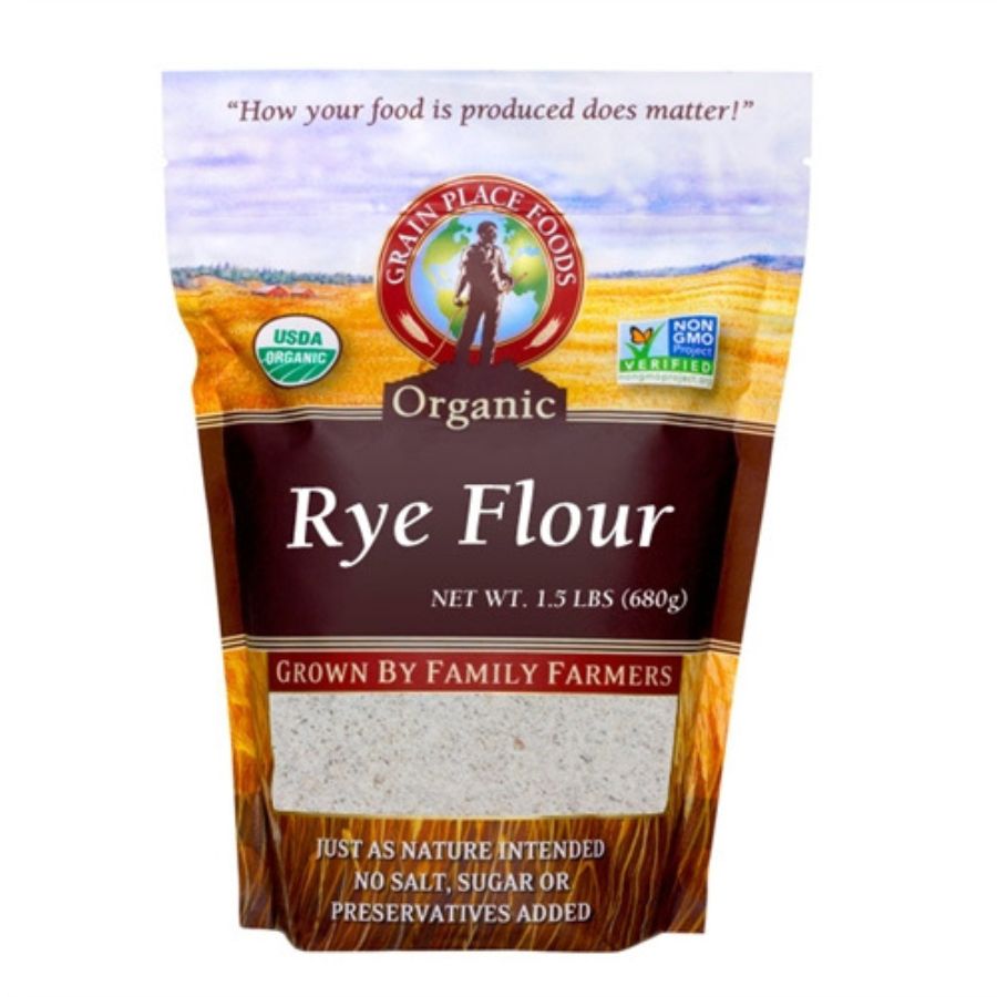 Organic Rye Flour | 1.5 lb | Non-GMO | Grain Place Foods - BuyNebraska.com ~ Blessings Grow Meadows