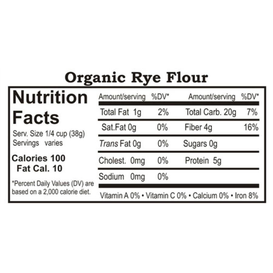 Organic Rye Flour | 1.5 lb | Non-GMO | Grain Place Foods - BuyNebraska.com ~ Blessings Grow Meadows