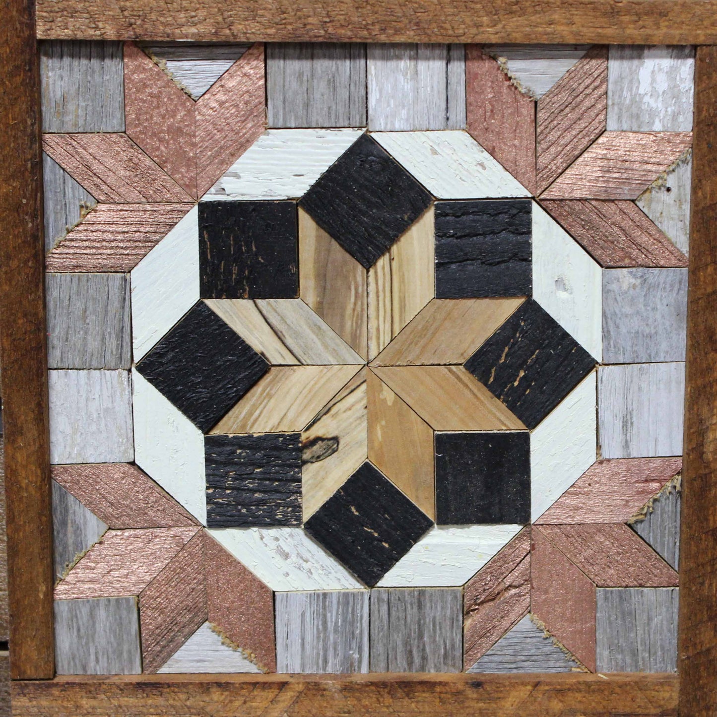 Amish Handmade Barn Quilt - Square (10.5 in x 10.5 in x 1 in)