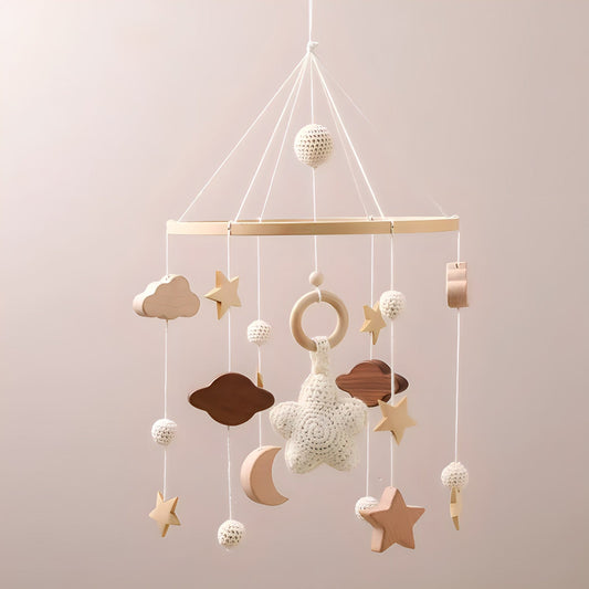 Wooden Mobile Hanging Toys - Petite Pioneers ~ Blessings Grow Meadows
