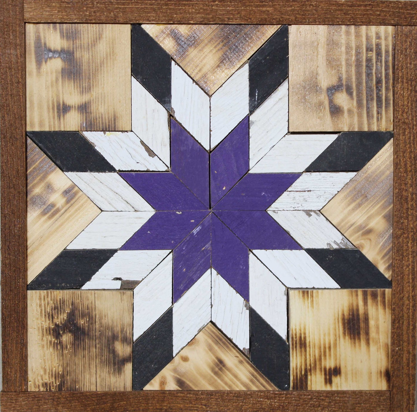 Amish Handmade Barn Quilt - Square (10.5 in x 10.5 in x 1 in)