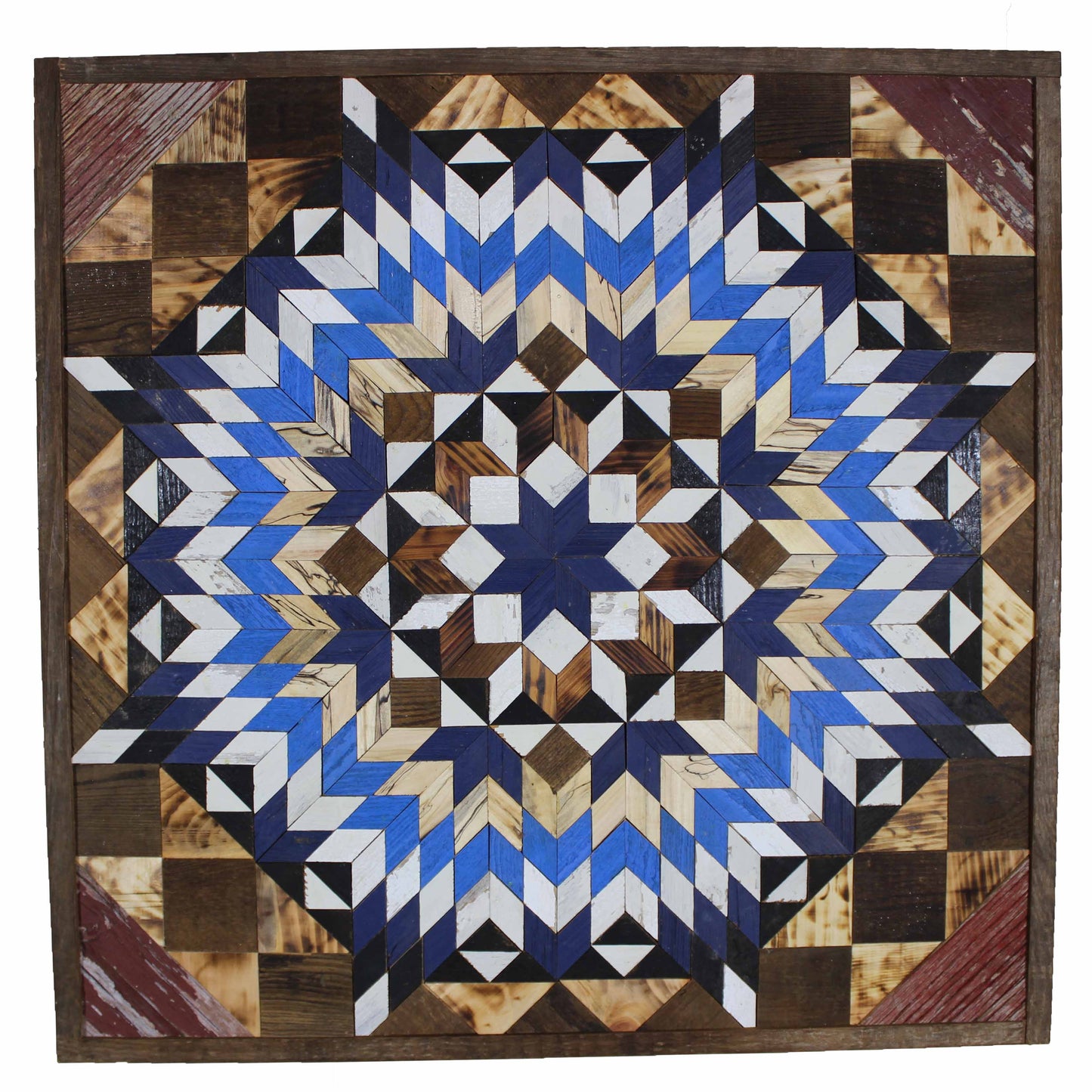 Amish Handmade Barn Quilt - Square (30.5 in x 30.5 in x 1 in)