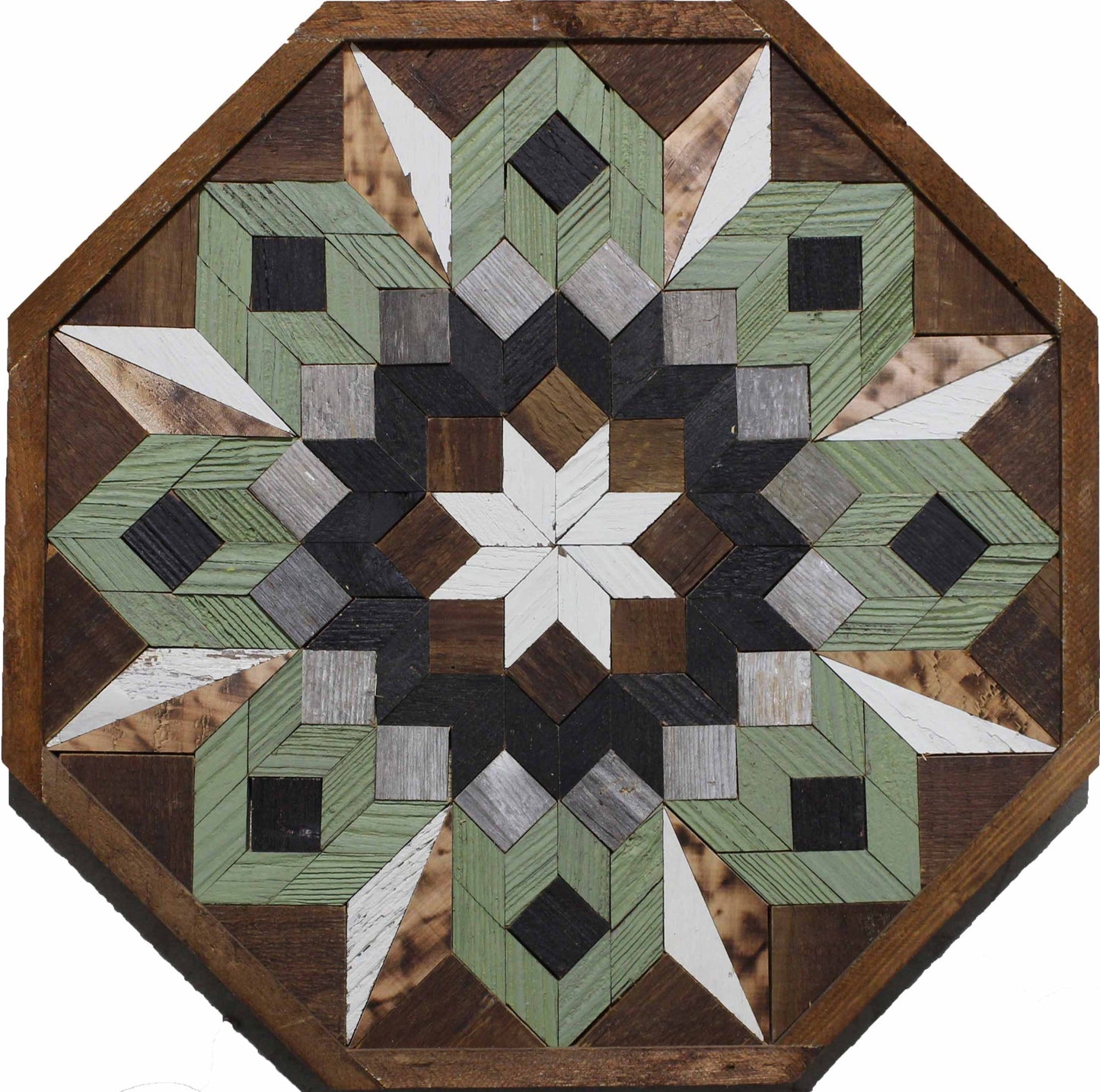 Amish Handmade Barn Quilt - Octagon (20.75 in x 20.75 in x 1 in)