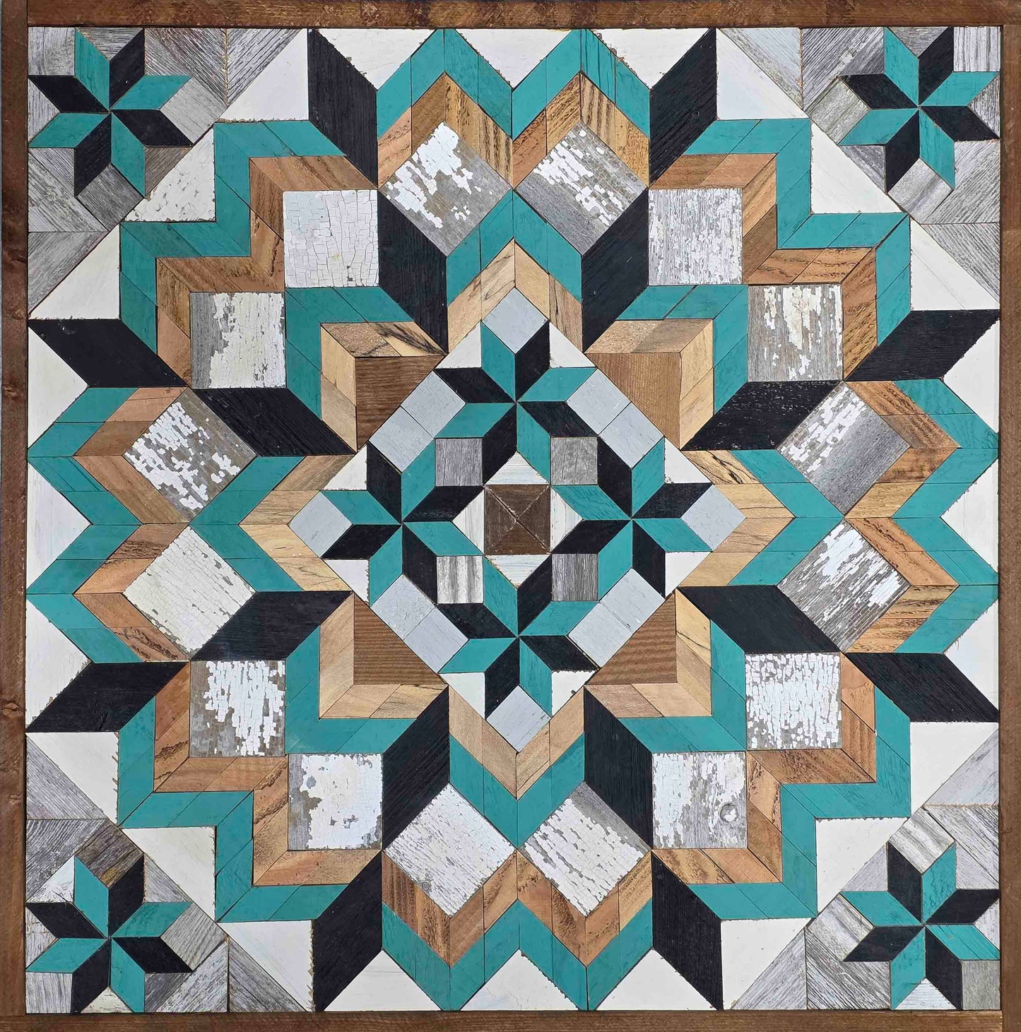 Amish Handmade Barn Quilt - Square (30.5 in x 30.5 in x 1 in)