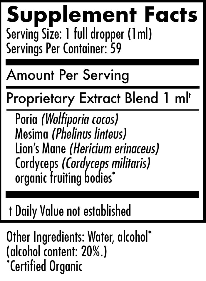 Mycomatrix CogniShroom adaptogenic mushroom extract in a 2oz jar by Mushroom Mountain, with label showing mushroom imagery.