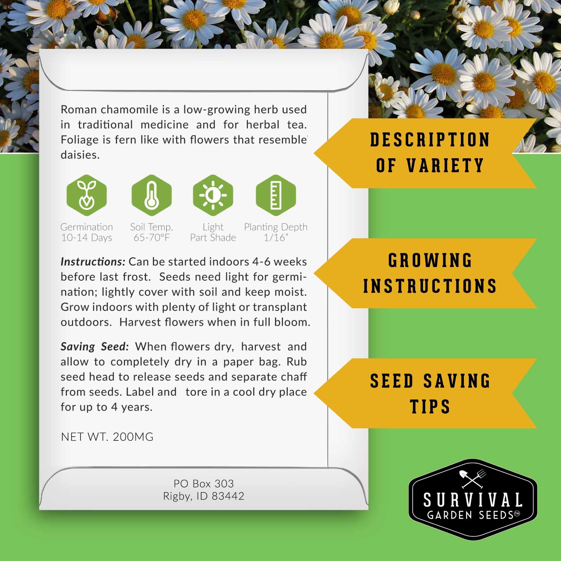 Collection of colorful heirloom flower seeds by SurvivalGardenSeeds, featuring non-GMO annuals and perennials for pollinator-friendly gardens.