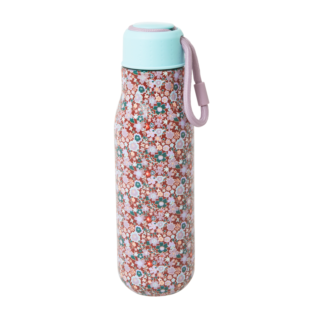 Stainless Steel Thermo Bottle | Floral Print - Blessings Grow Meadows