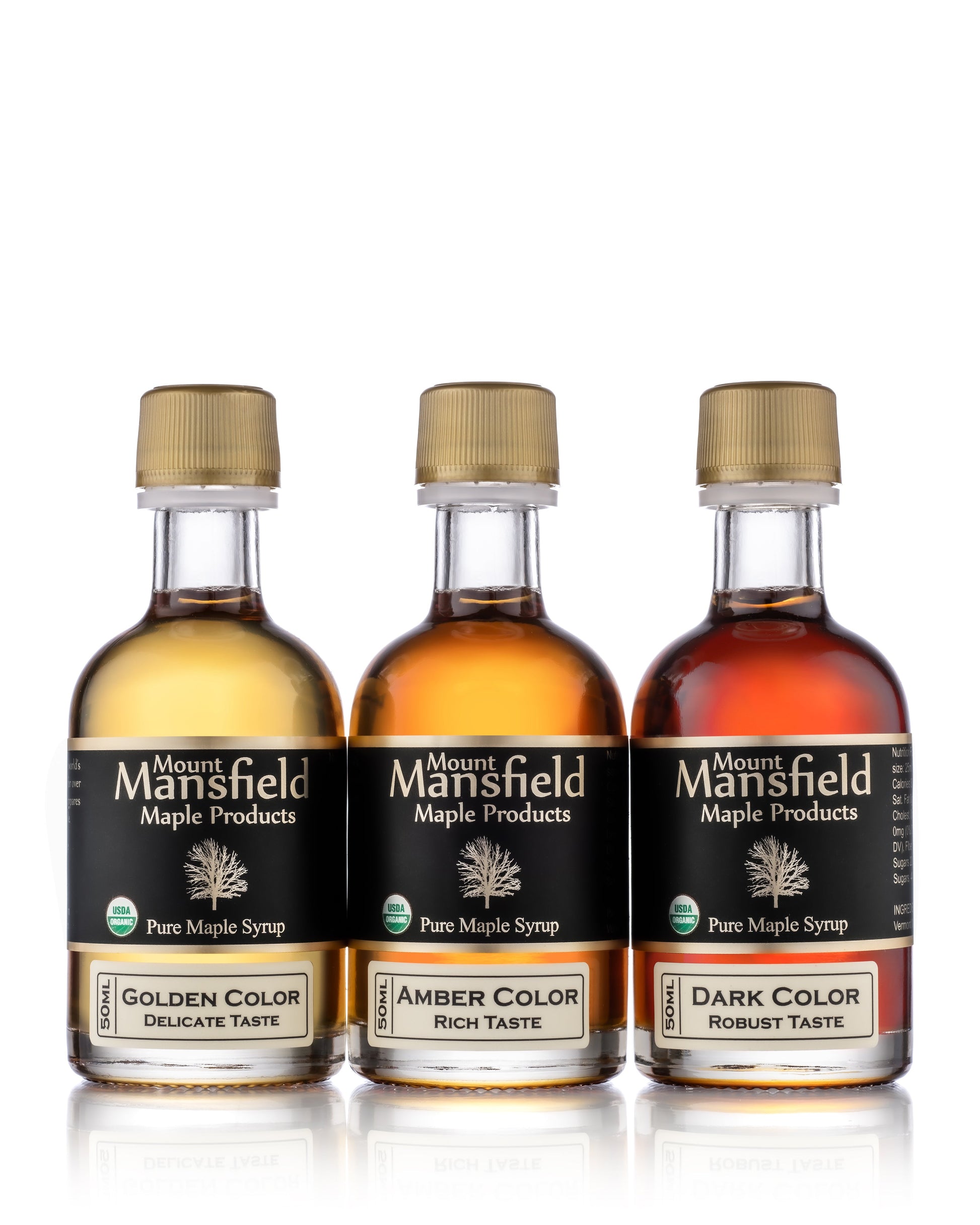 Organic Pure Vermont Maple Syrup Grade Sampler - Mount Mansfield Maple Products ~ Blessings Grow Meadows