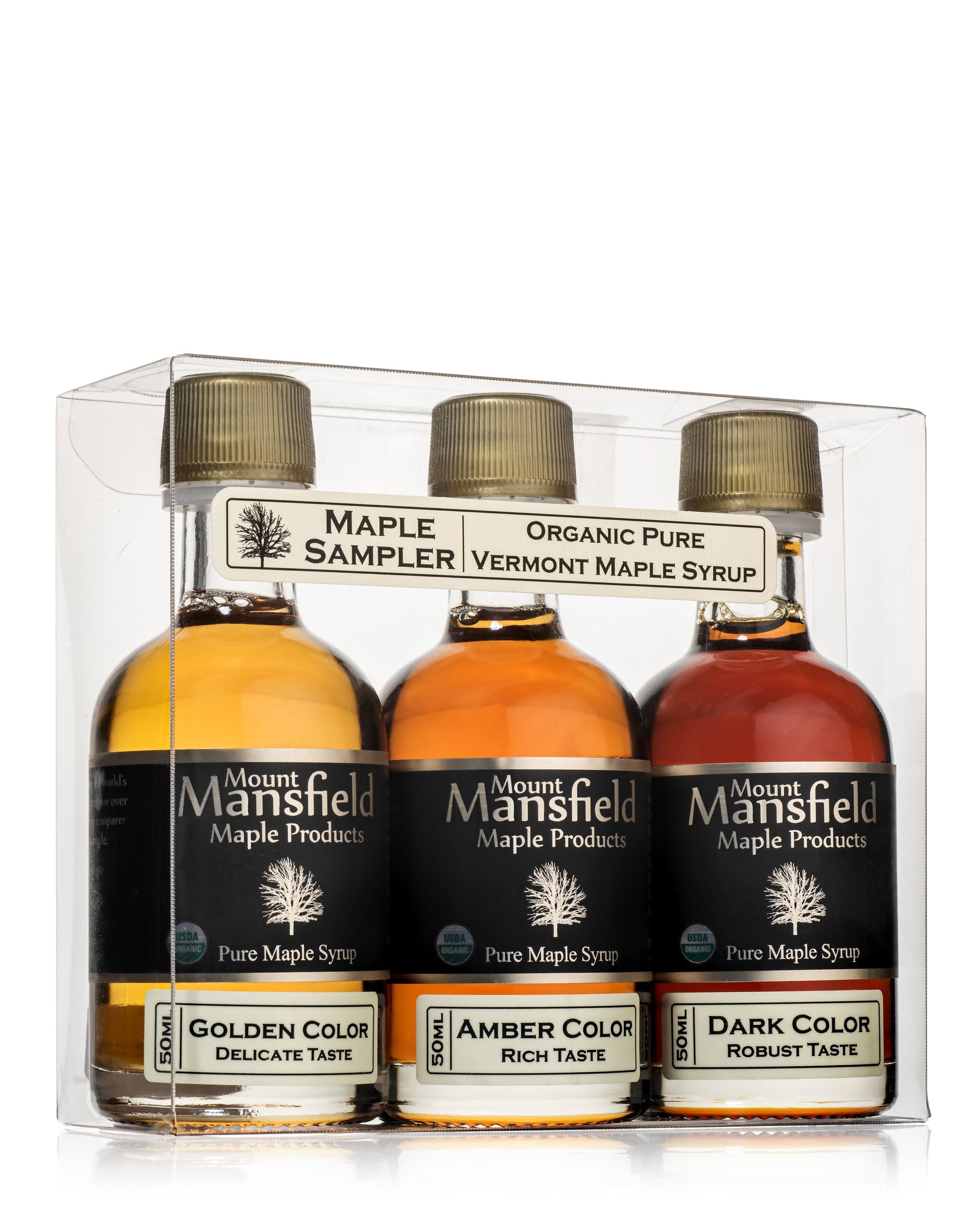 Organic Pure Vermont Maple Syrup Grade Sampler - Mount Mansfield Maple Products ~ Blessings Grow Meadows