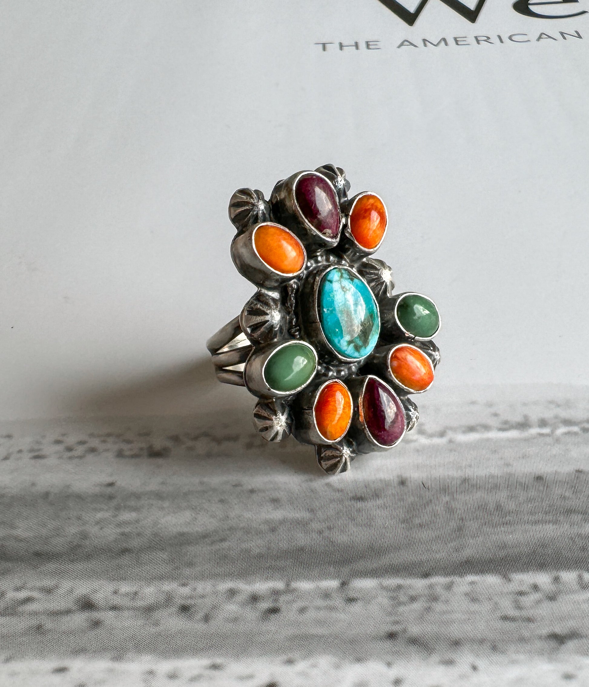 Santa Barbara Multi Stone Ring - Blessings Grow Meadows -