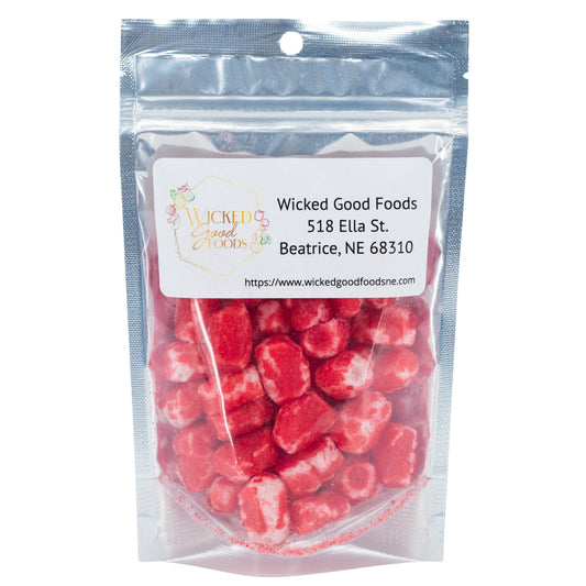 SALE | Freeze Dried Cinnamon Candy | 2 oz. | Wicked Good Foods - BuyNebraska.com ~ Blessings Grow Meadows