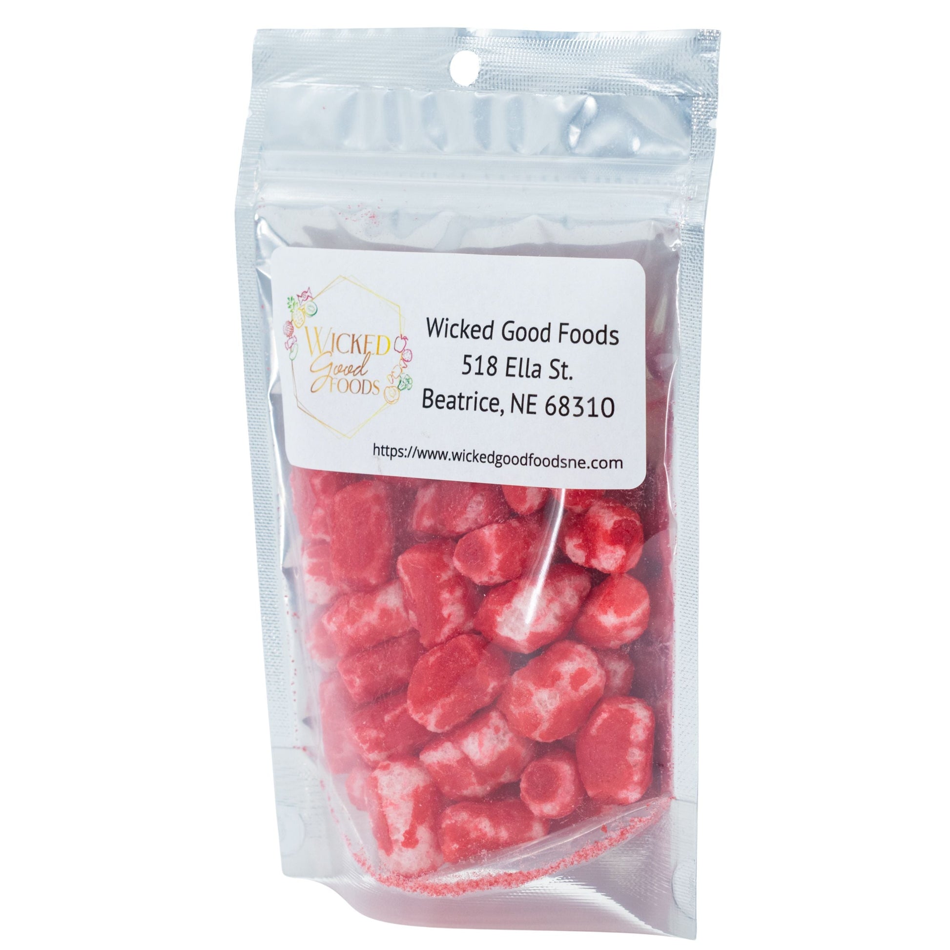 SALE | Freeze Dried Cinnamon Candy | 2 oz. | Wicked Good Foods - BuyNebraska.com ~ Blessings Grow Meadows