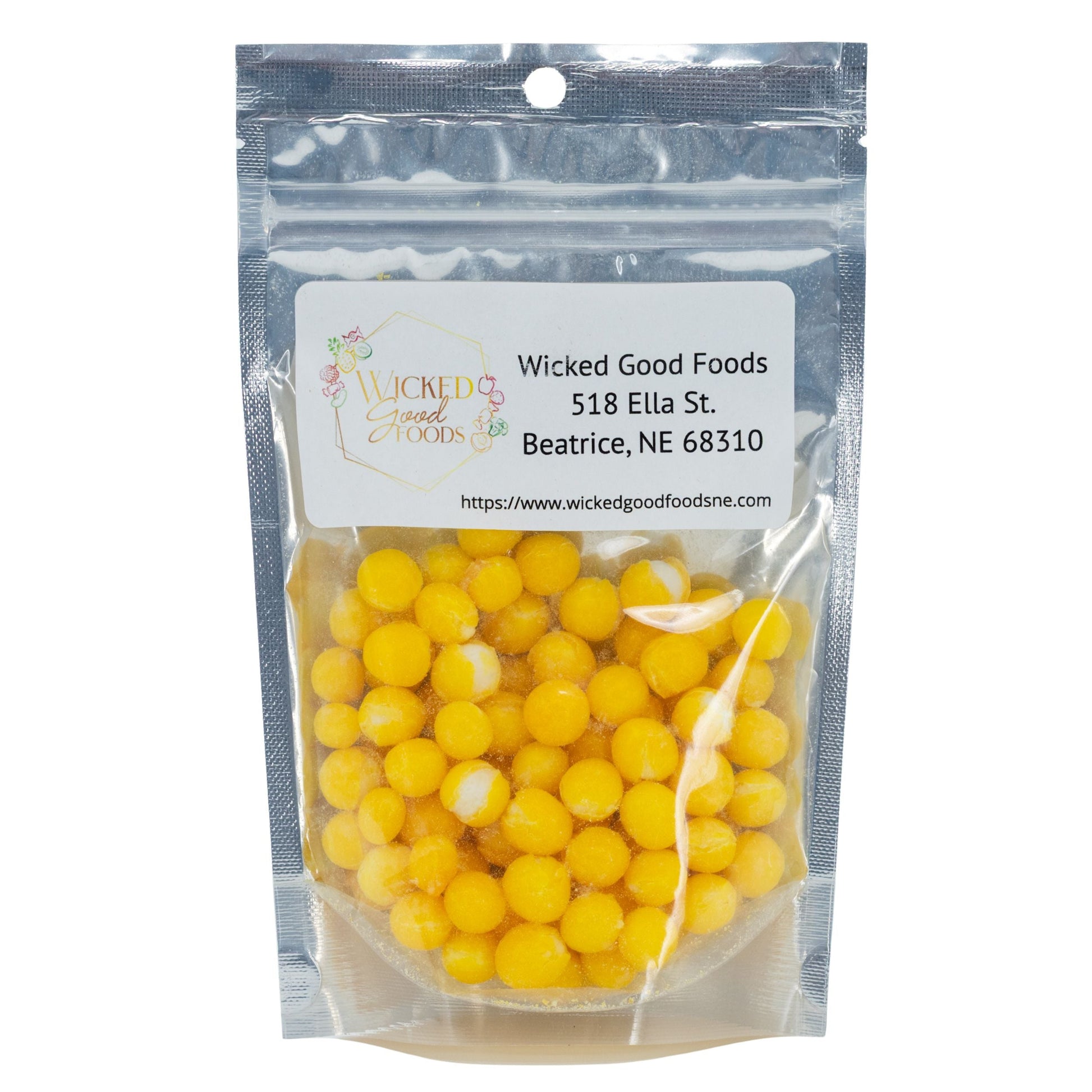 SALE | Freeze Dried Lemon Bites | 3 oz | Wicked Good Foods - BuyNebraska.com ~ Blessings Grow Meadows