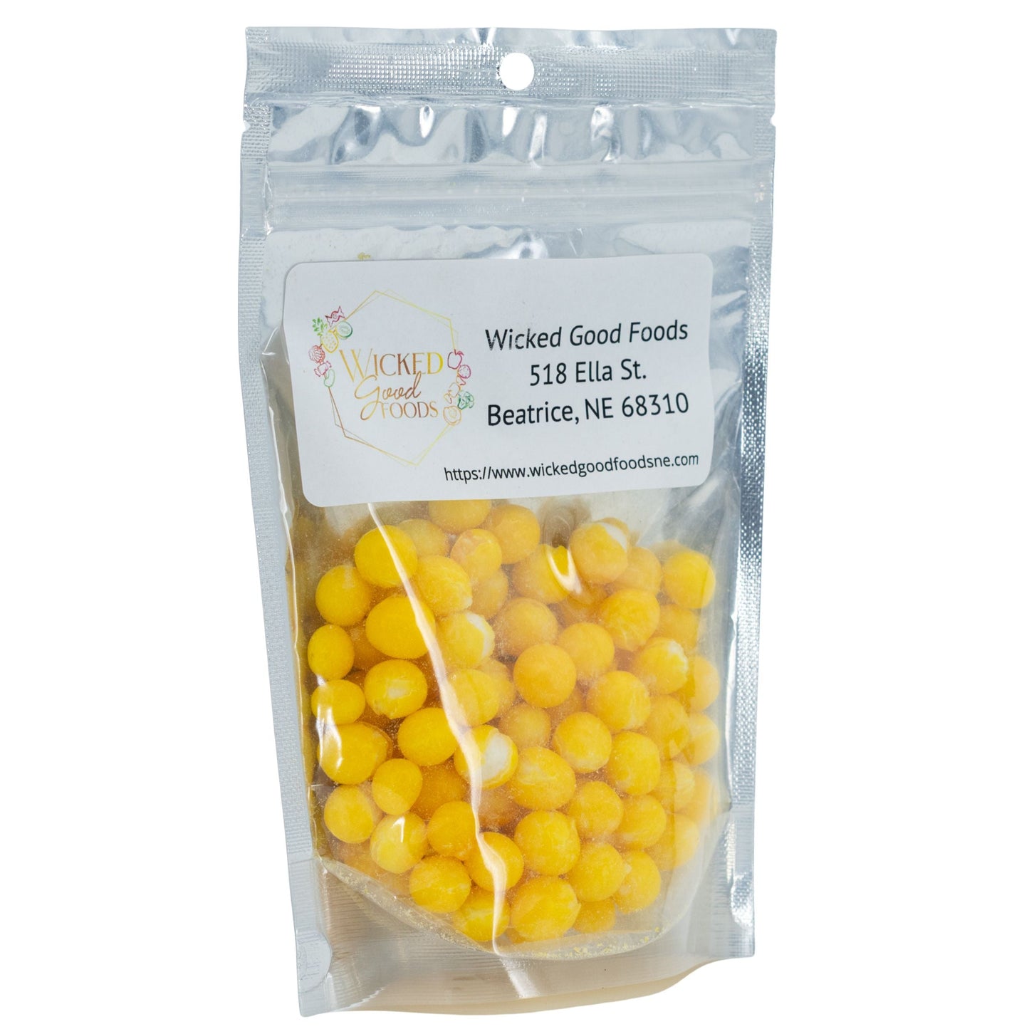 SALE | Freeze Dried Lemon Bites | 3 oz | Wicked Good Foods - BuyNebraska.com ~ Blessings Grow Meadows