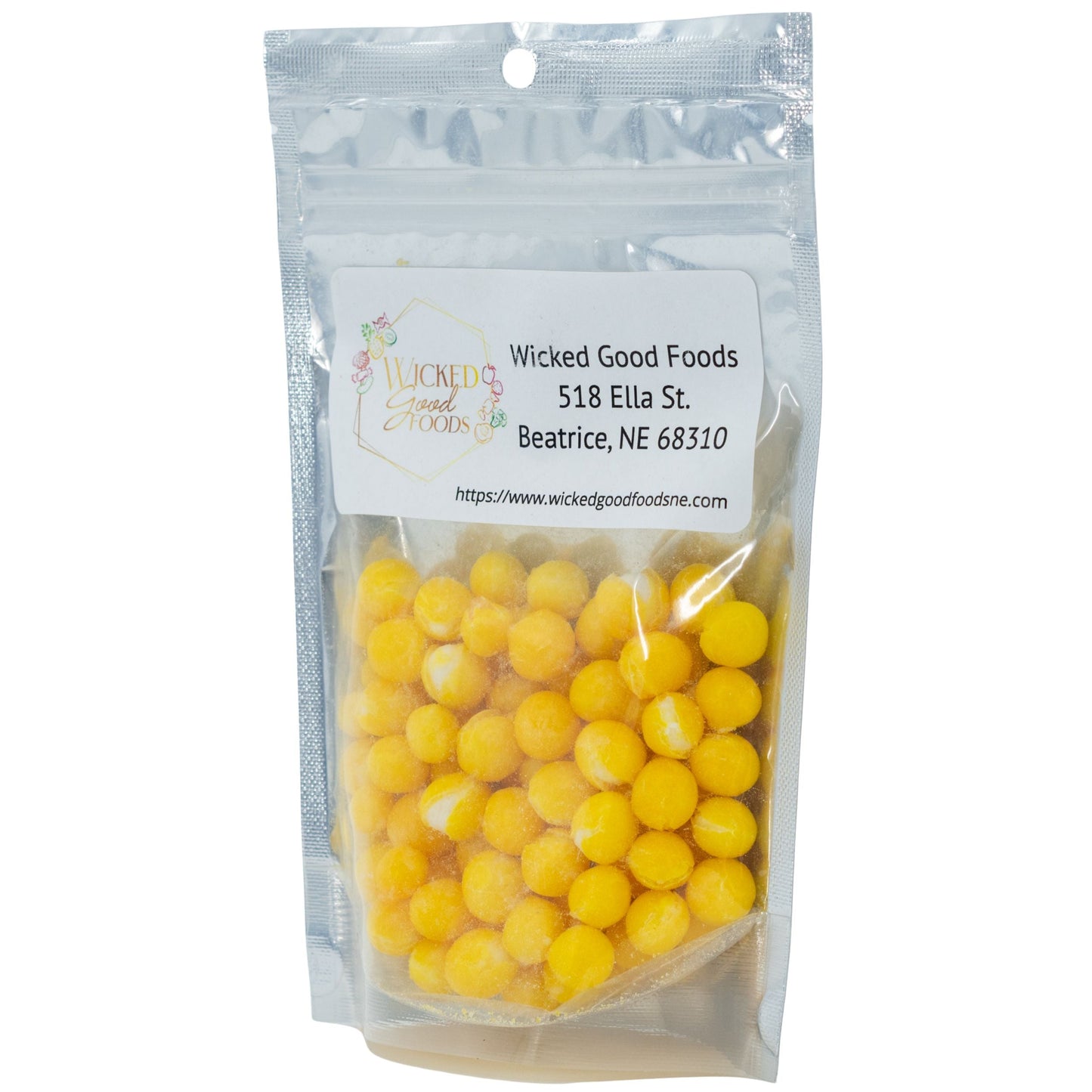SALE | Freeze Dried Lemon Bites | 3 oz | Wicked Good Foods - BuyNebraska.com ~ Blessings Grow Meadows