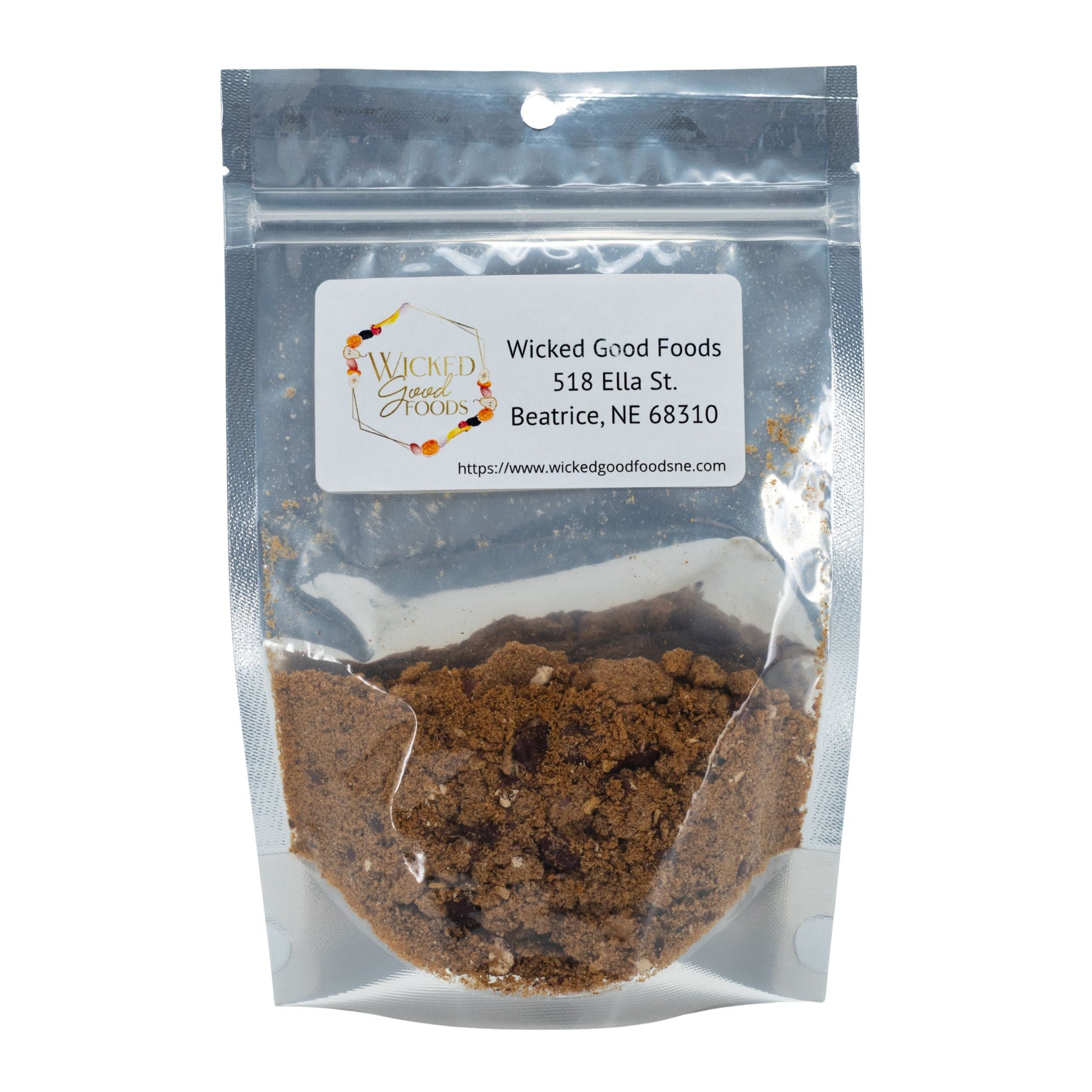 Two 2 oz packs of Wicked Good Foods freeze dried chili soup in a food multipacks image, showing the packaging and product details.