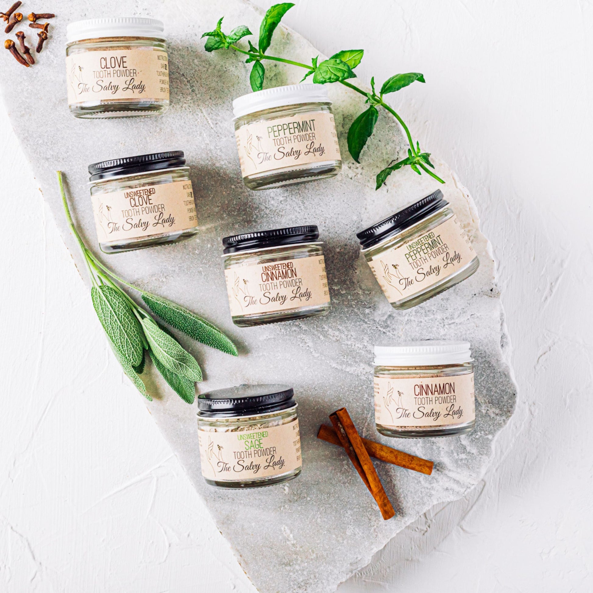 Tooth Powder | 2 oz | Multiple Flavors | Fluoride Free | The Salvy Lady - BuyNebraska.com ~ Blessings Grow Meadows