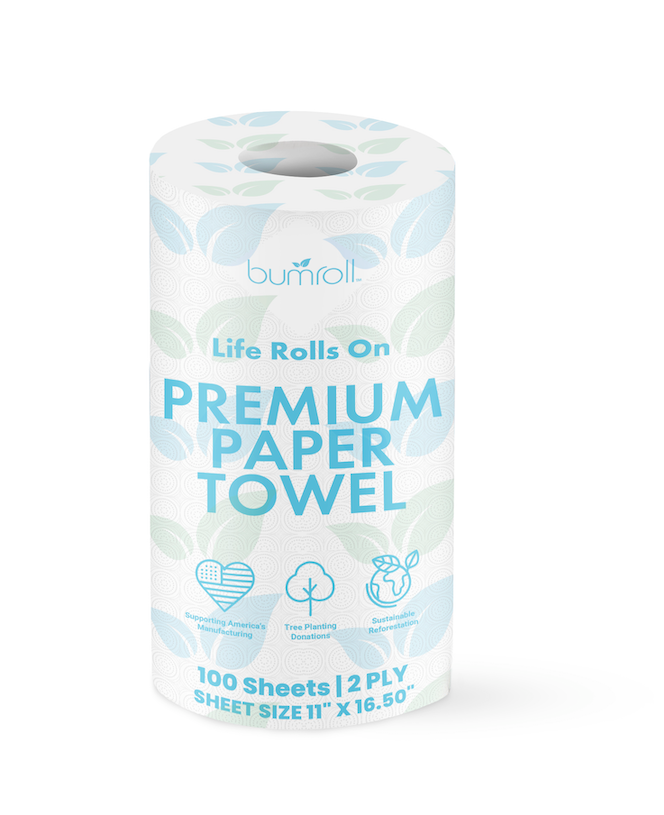 Bumroll, Proudly Made in USA, Premium Toilet Paper & Paper Towels, Plants Trees In The USA - Blessings Grow Meadows