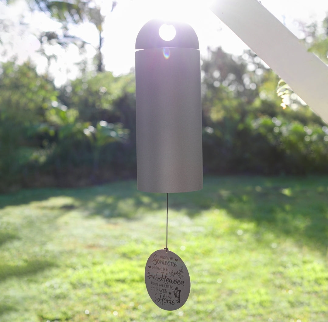 36" XL Serenity Memorial Wind Bell - Thoughtful Gift For Special Occasions or Reflections - Blessings Grow Meadows