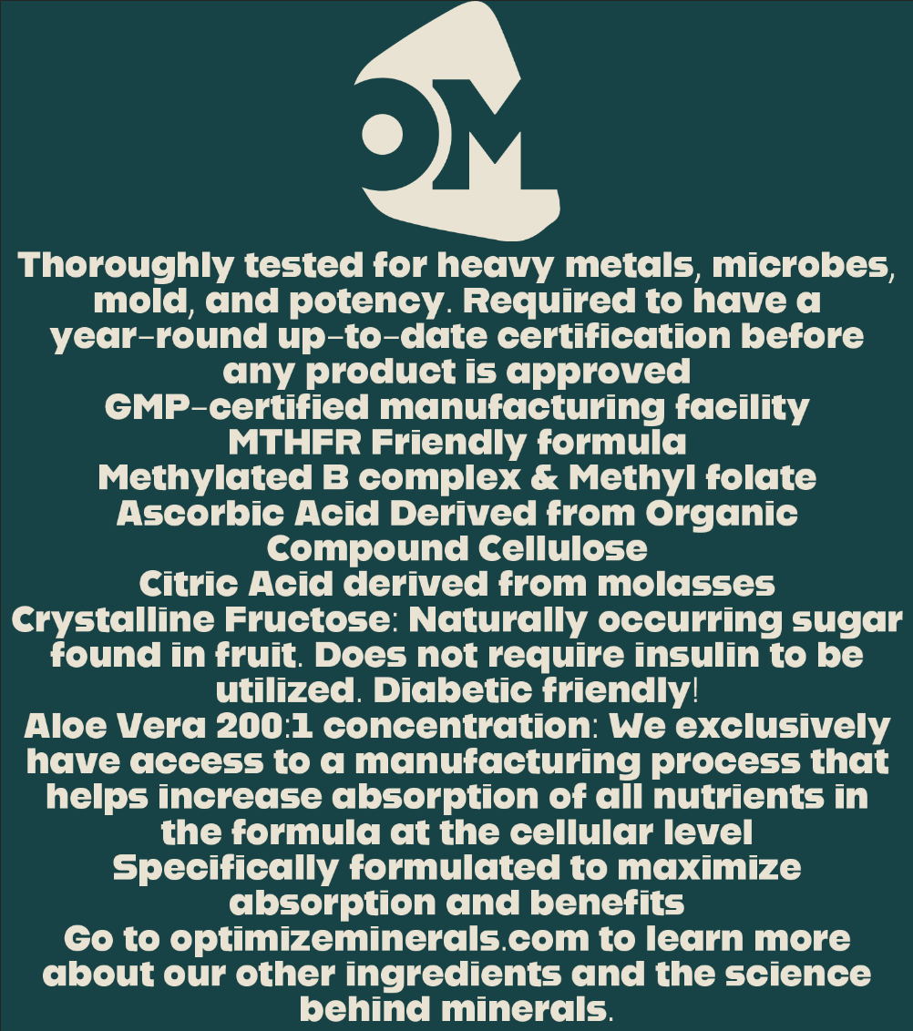 OPTIMIZE MINERALS AND VITAMINZ BUNDLE™️ - Blessings Grow Meadows