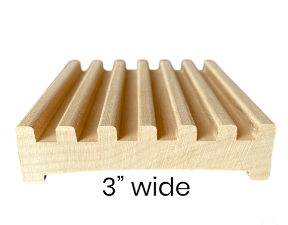 Alder Battlement Soap Dish 4" - MamaSuds ~ Blessings Grow Meadows