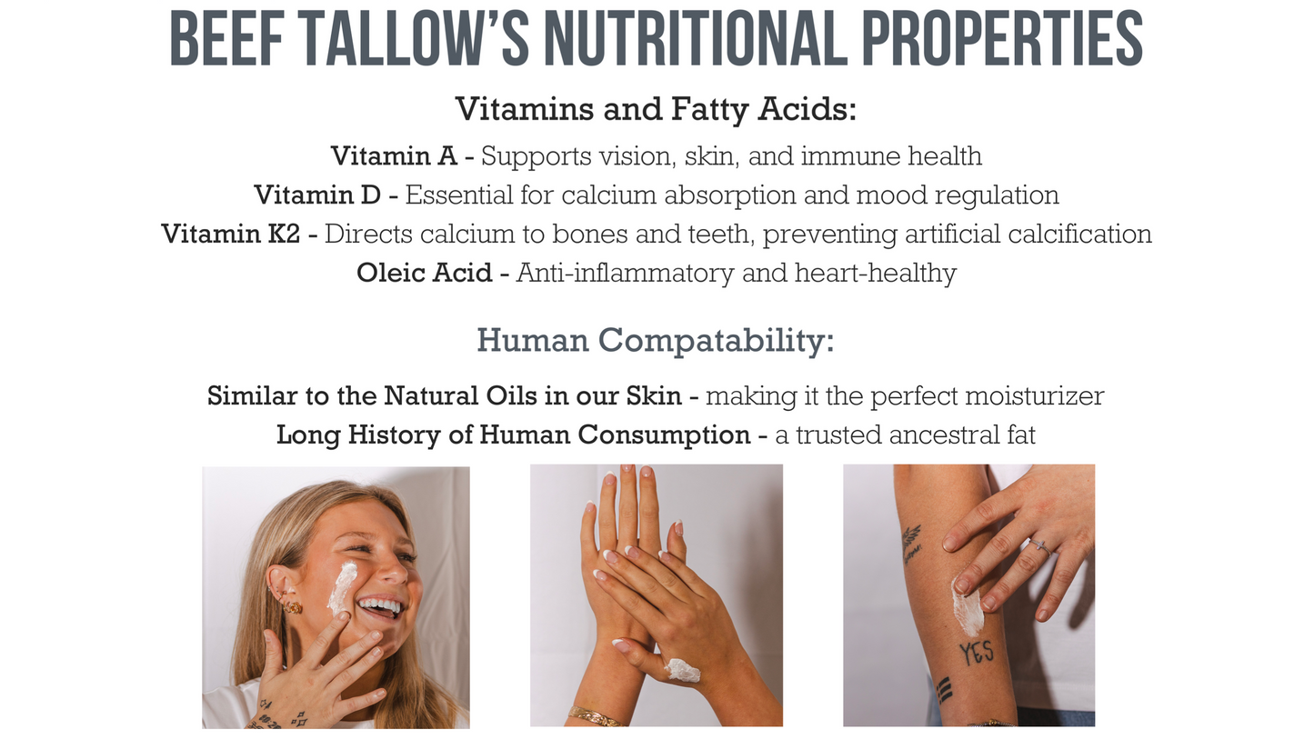 Unscented Tallow Balm – All-Natural Beef Tallow Moisturizer - Blessings Grow Meadows