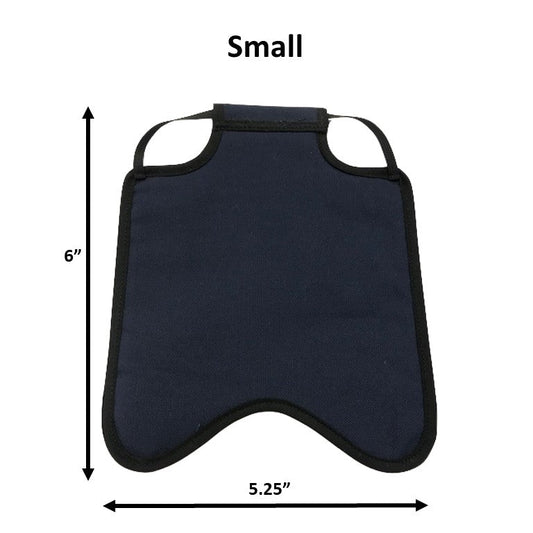 Crazy K Farm Pet and Poultry hen saddle for hens, made in USA, with adjustable straps and protective fabric for chicken comfort.