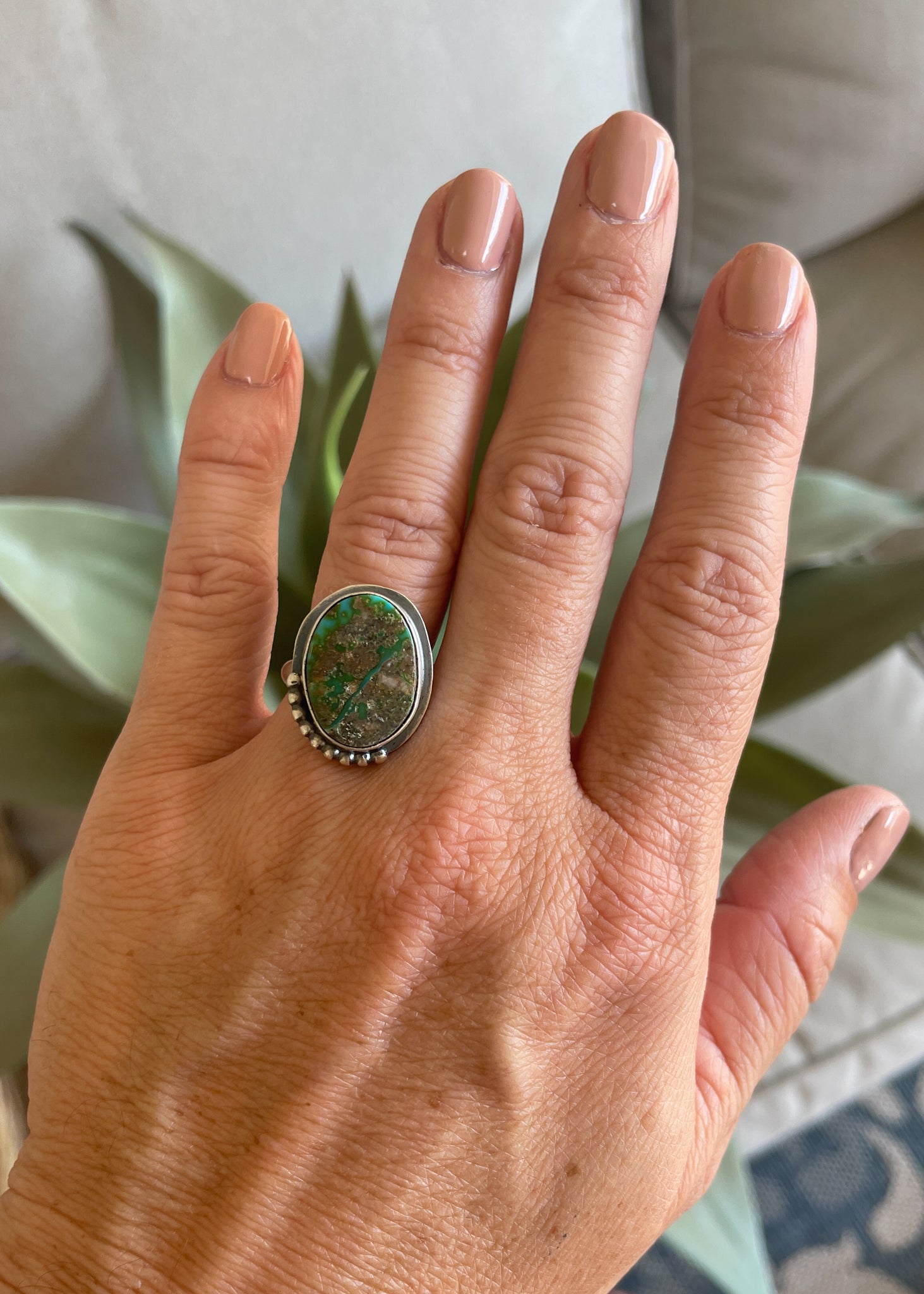 Sonoran Gold Authentic Turquoise Ring - Blessings Grow Meadows -