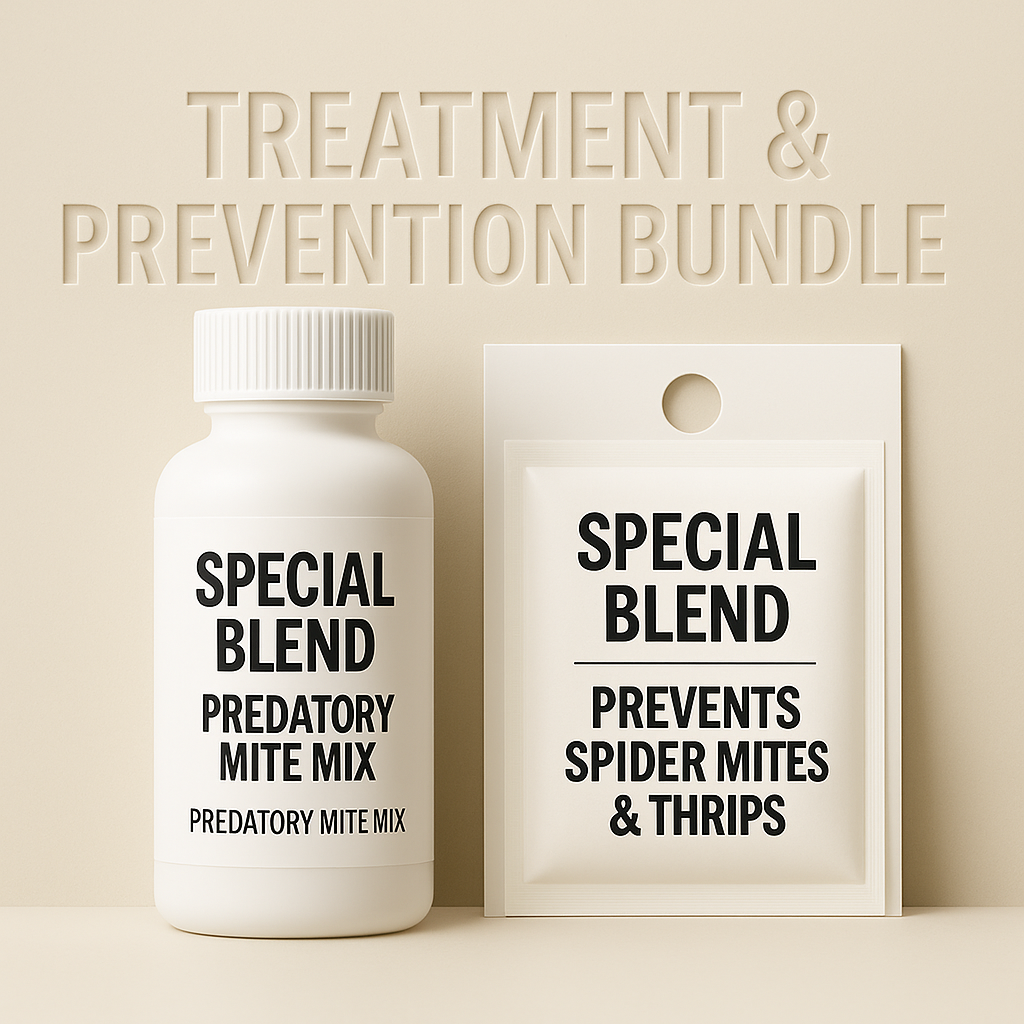 Special Blend Predatory Mite Mix Treatment Bottles - Blessings Grow Meadows -