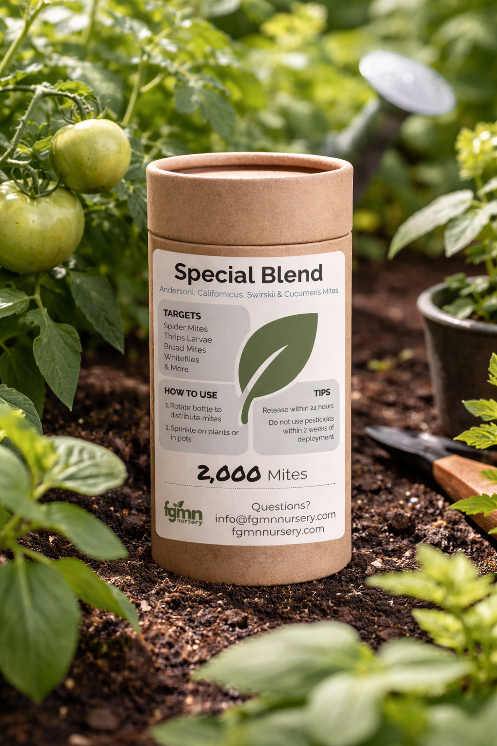 Special Blend Predatory Mite Mix Treatment Bottles