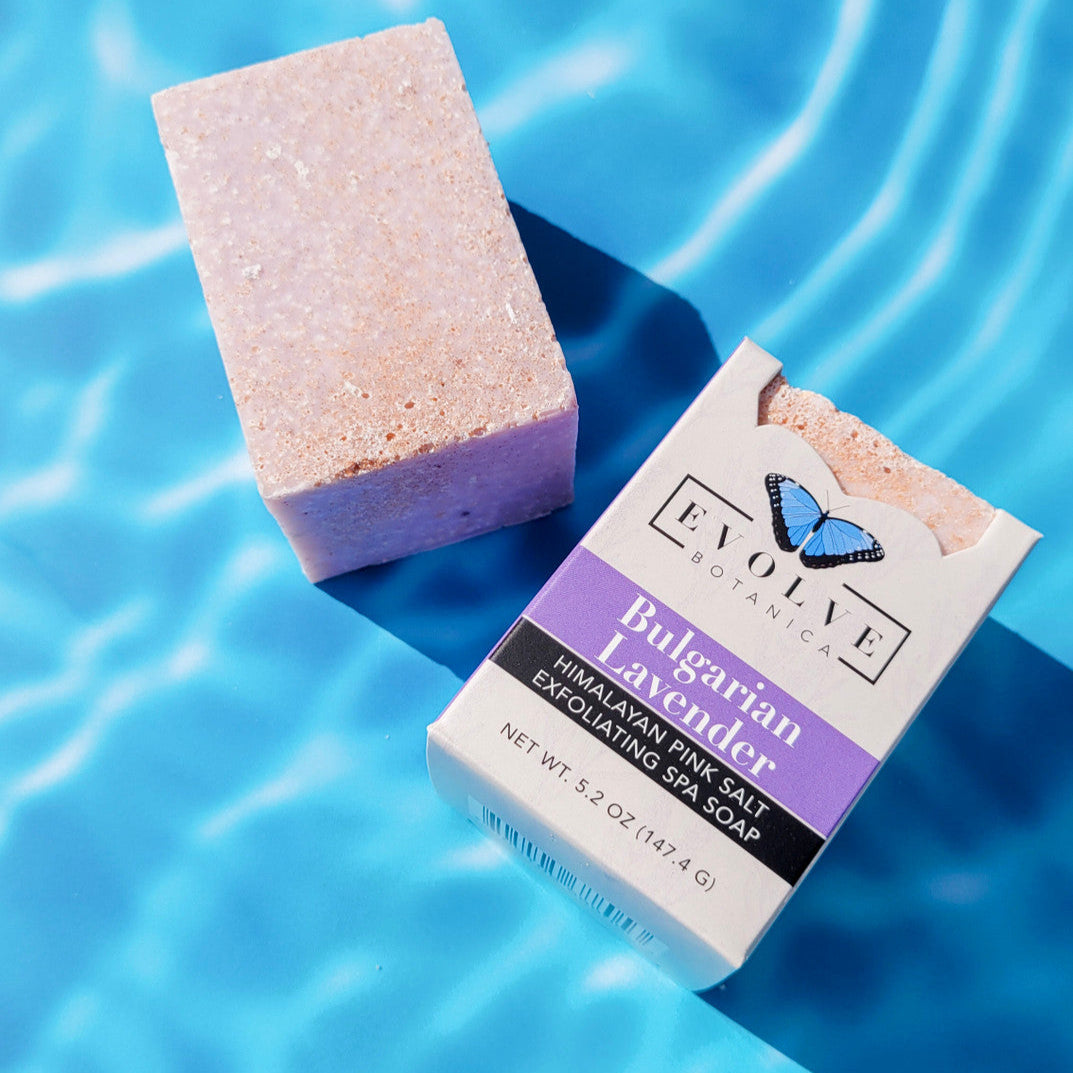 Specialty Soap - Bulgarian Lavender Salt Bar - Blessings Grow Meadows -