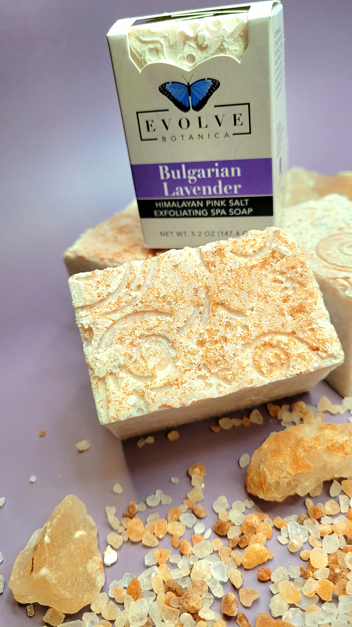Specialty Soap - Bulgarian Lavender Salt Bar - Blessings Grow Meadows -