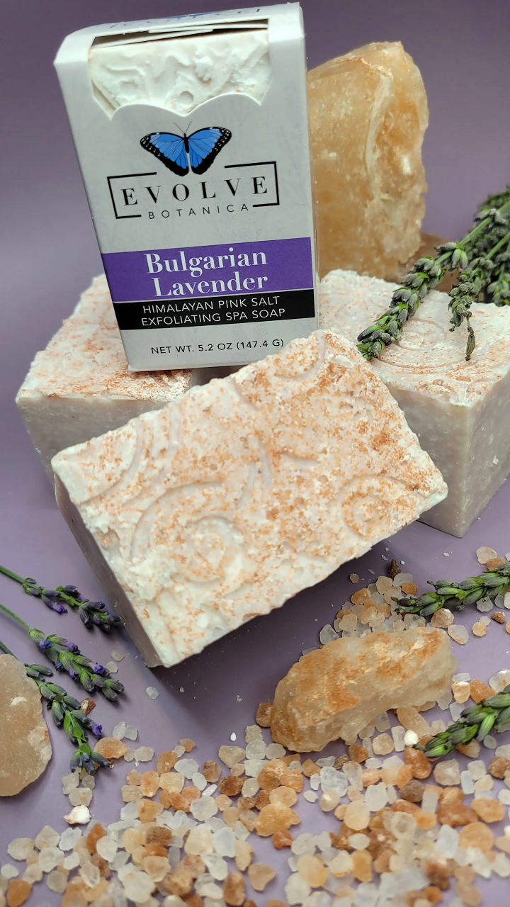 Specialty Soap - Bulgarian Lavender Salt Bar - Blessings Grow Meadows -