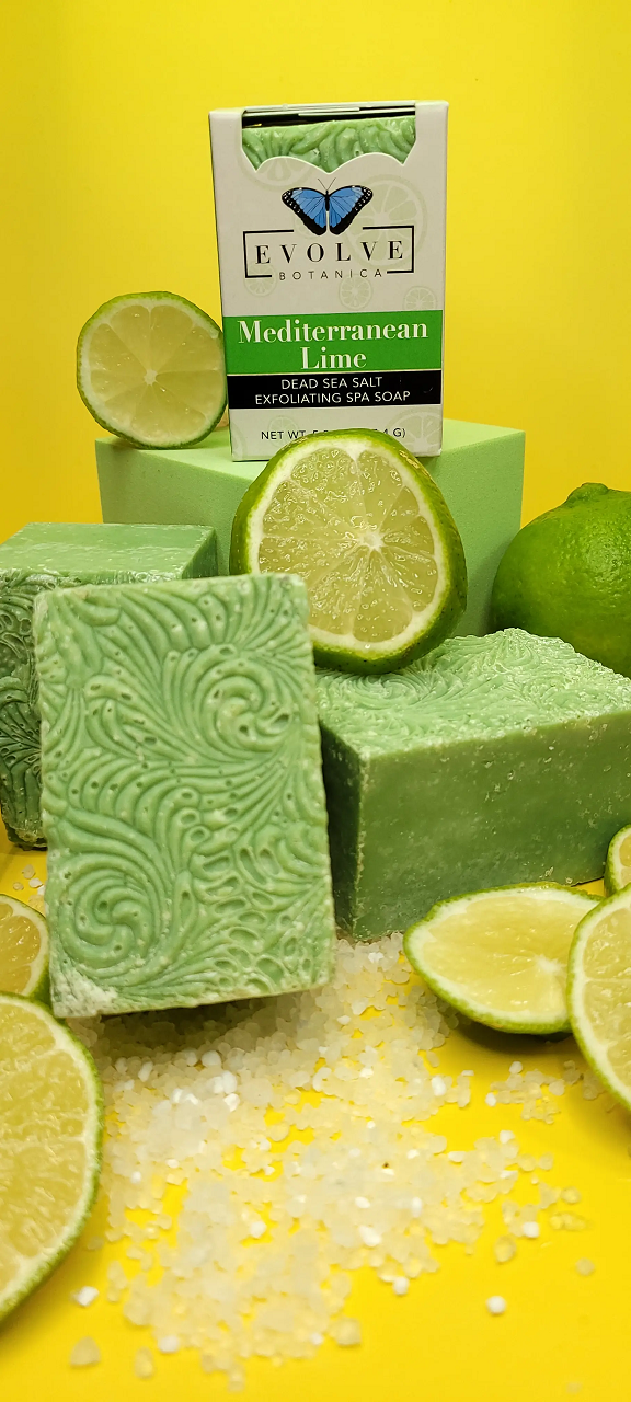 Specialty Soap - Mediterranean Lime Salt Bar - Blessings Grow Meadows -