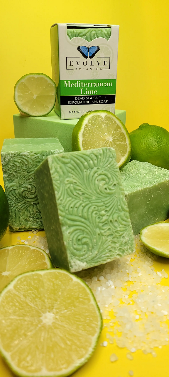 Specialty Soap - Mediterranean Lime Salt Bar - Blessings Grow Meadows -