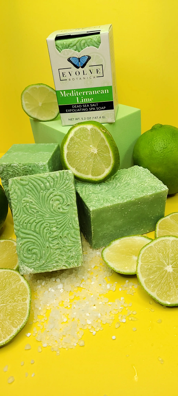 Specialty Soap - Mediterranean Lime Salt Bar - Blessings Grow Meadows -