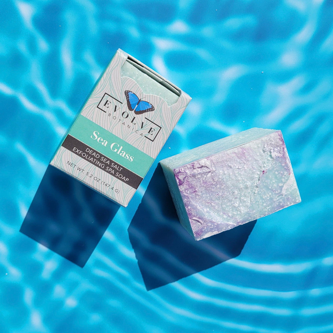 Specialty Soap - Sea Glass Salt Bar - Blessings Grow Meadows -