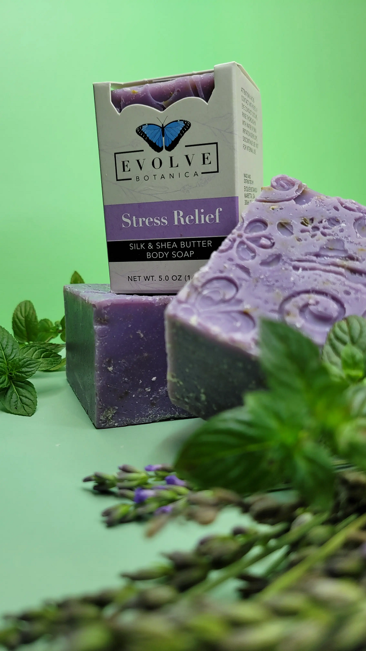 Specialty Soap - Stress Relief Silk - Blessings Grow Meadows -