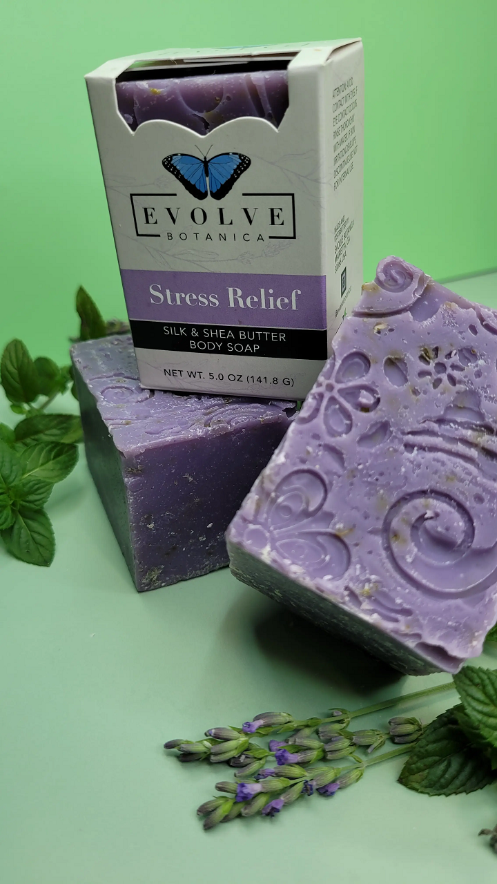 Specialty Soap - Stress Relief Silk - Blessings Grow Meadows -