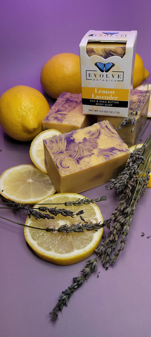 Specialty Soap - Lemon Lavender Silk - Evolve Botanica ~ Blessings Grow Meadows