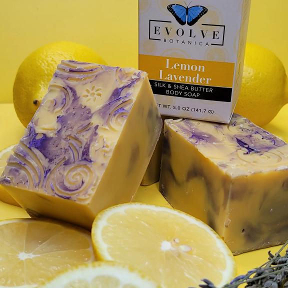Specialty Soap - Lemon Lavender Silk - Evolve Botanica ~ Blessings Grow Meadows