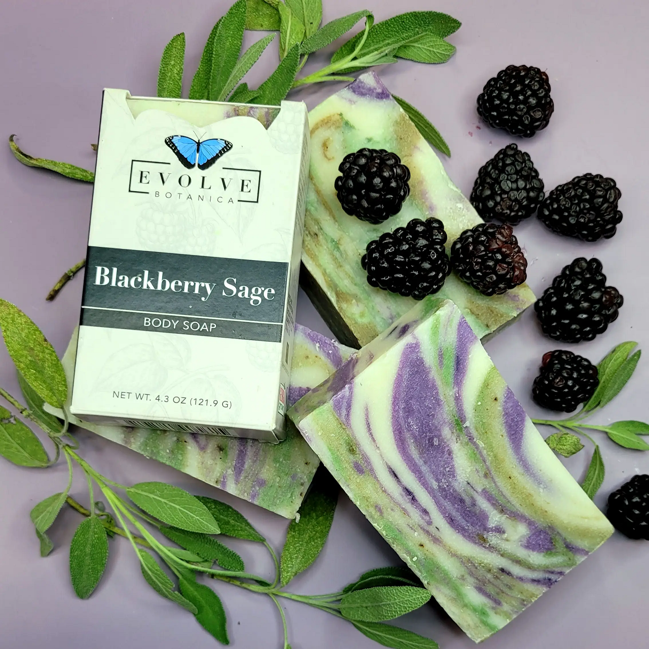 Standard Soap - Blackberry Sage - Blessings Grow Meadows -