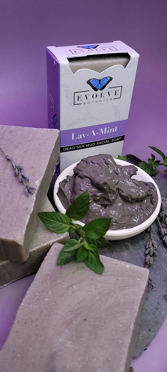 Standard Soap - Lav-A-Mint Dead Sea Mud (Facial Soap) (Lavamint) - Blessings Grow Meadows