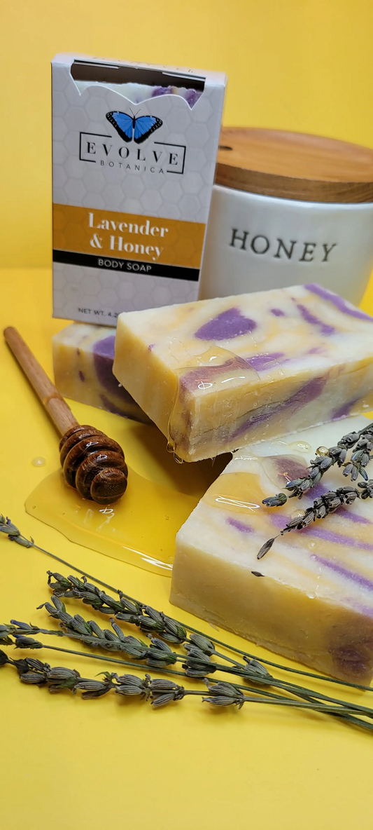 Standard Soap - Lavender & Honey - Evolve Botanica ~ Blessings Grow Meadows