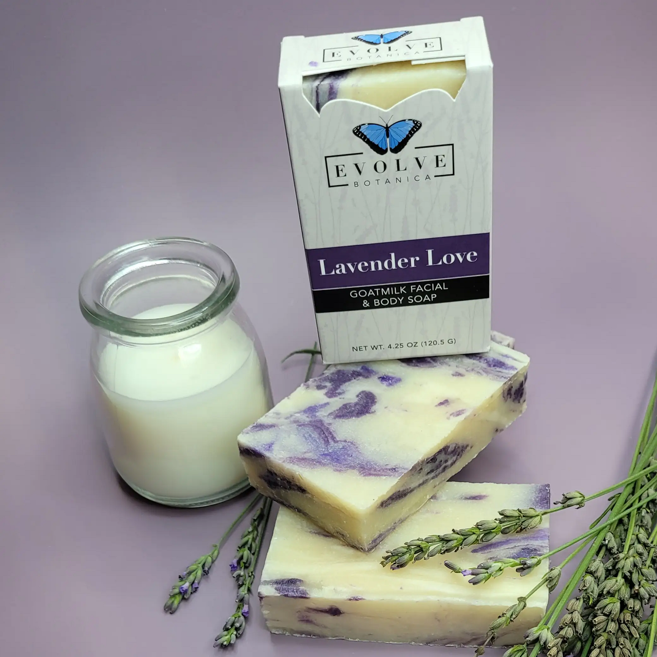 Standard Soap - Lavender Love (Goatmilk) - Evolve Botanica ~ Blessings Grow Meadows