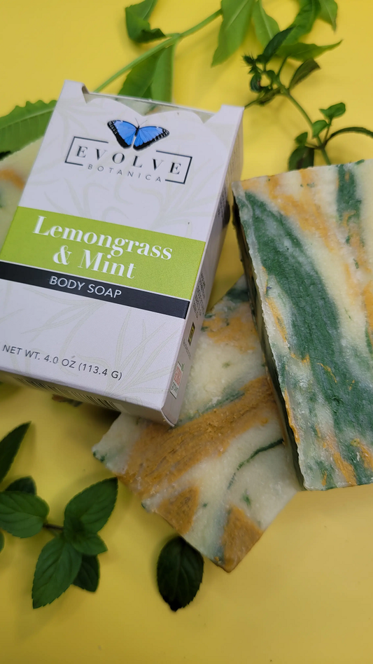 Standard Soap - Lemongrass & Mint - Evolve Botanica ~ Blessings Grow Meadows