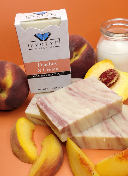 Standard Soap - Peaches & Cream (Goatmilk) - Evolve Botanica ~ Blessings Grow Meadows