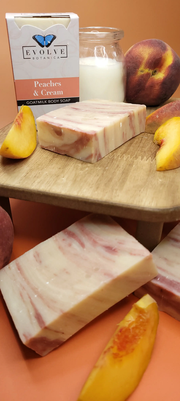 Standard Soap - Peaches & Cream (Goatmilk) - Evolve Botanica ~ Blessings Grow Meadows