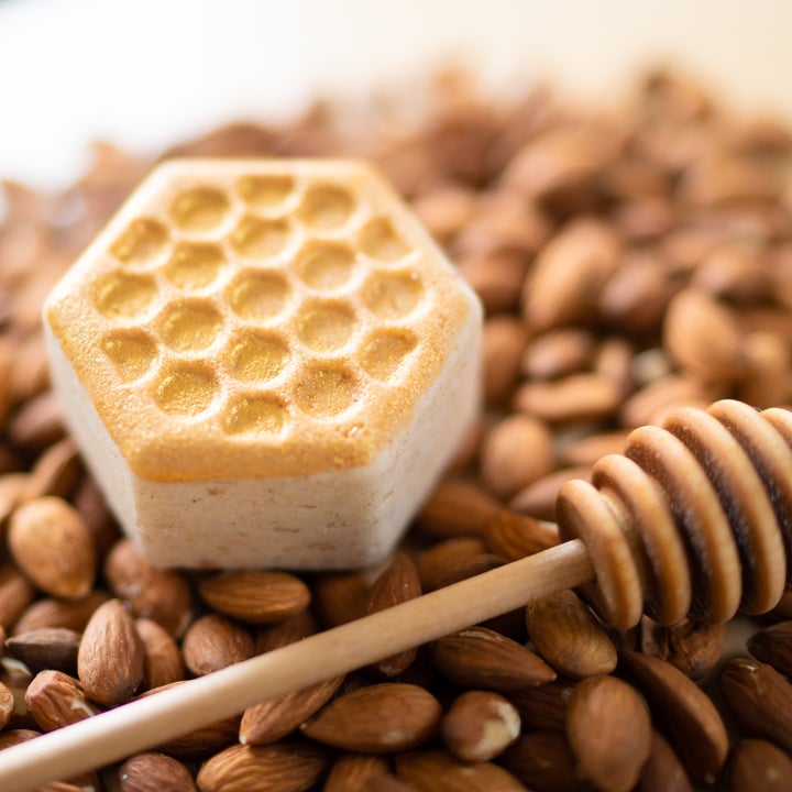 Sweet Honey Almond Froth Bomb | 5 oz | Pacha Soap Company - BuyNebraska.com ~ Blessings Grow Meadows